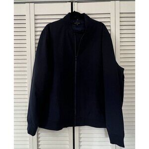 New Banana Republic Men’s Water Repellent Bomber Jacket, Navy, Size XXL